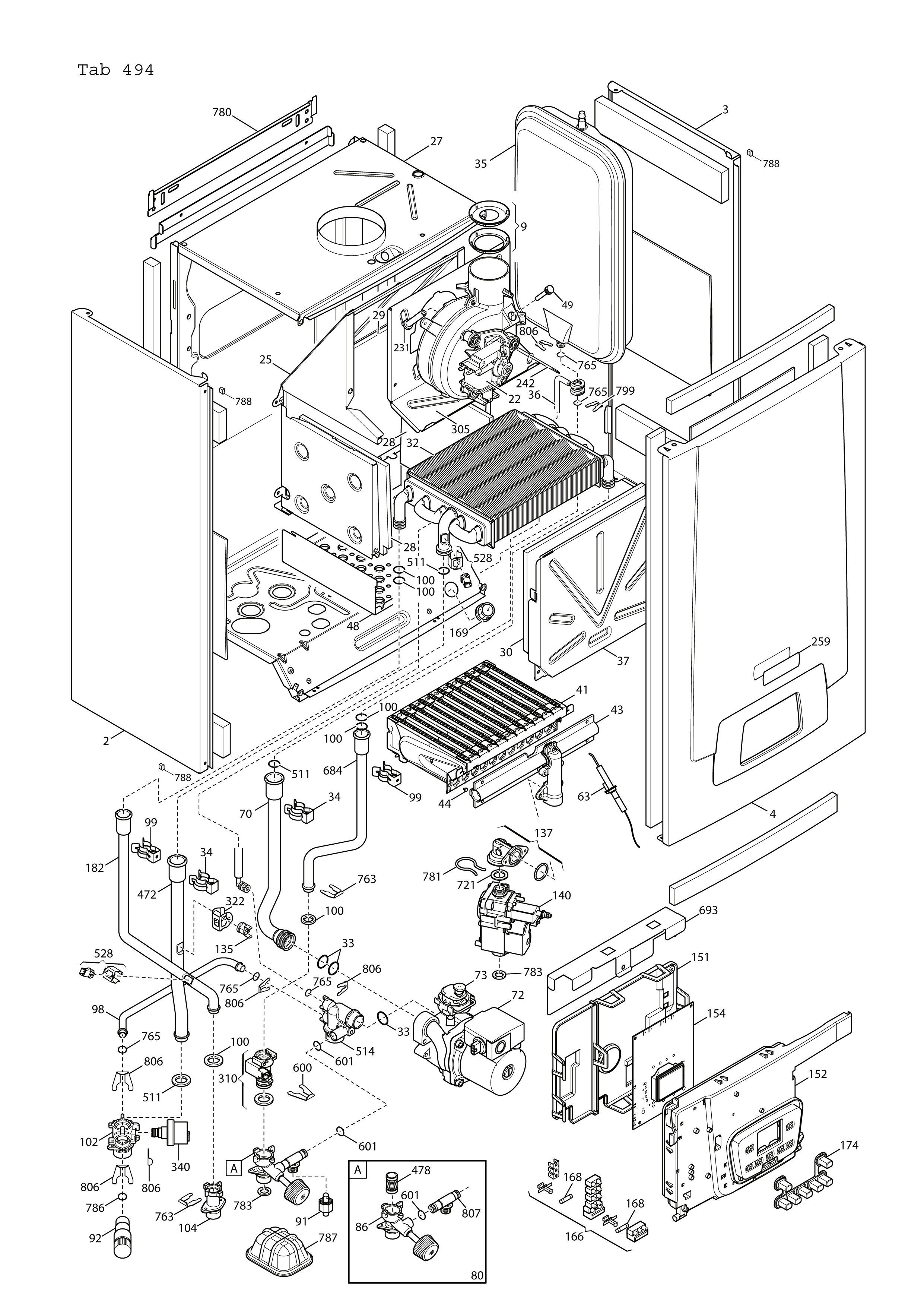 Взрывные чертежи vaillant