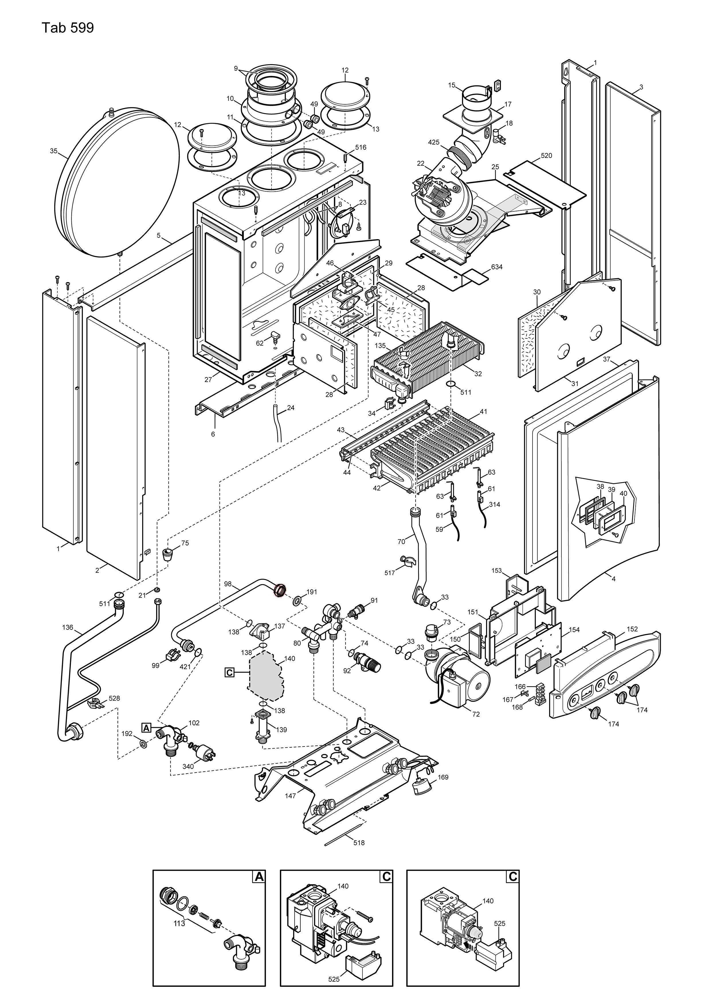 Схема котла baxi eco four 24 f