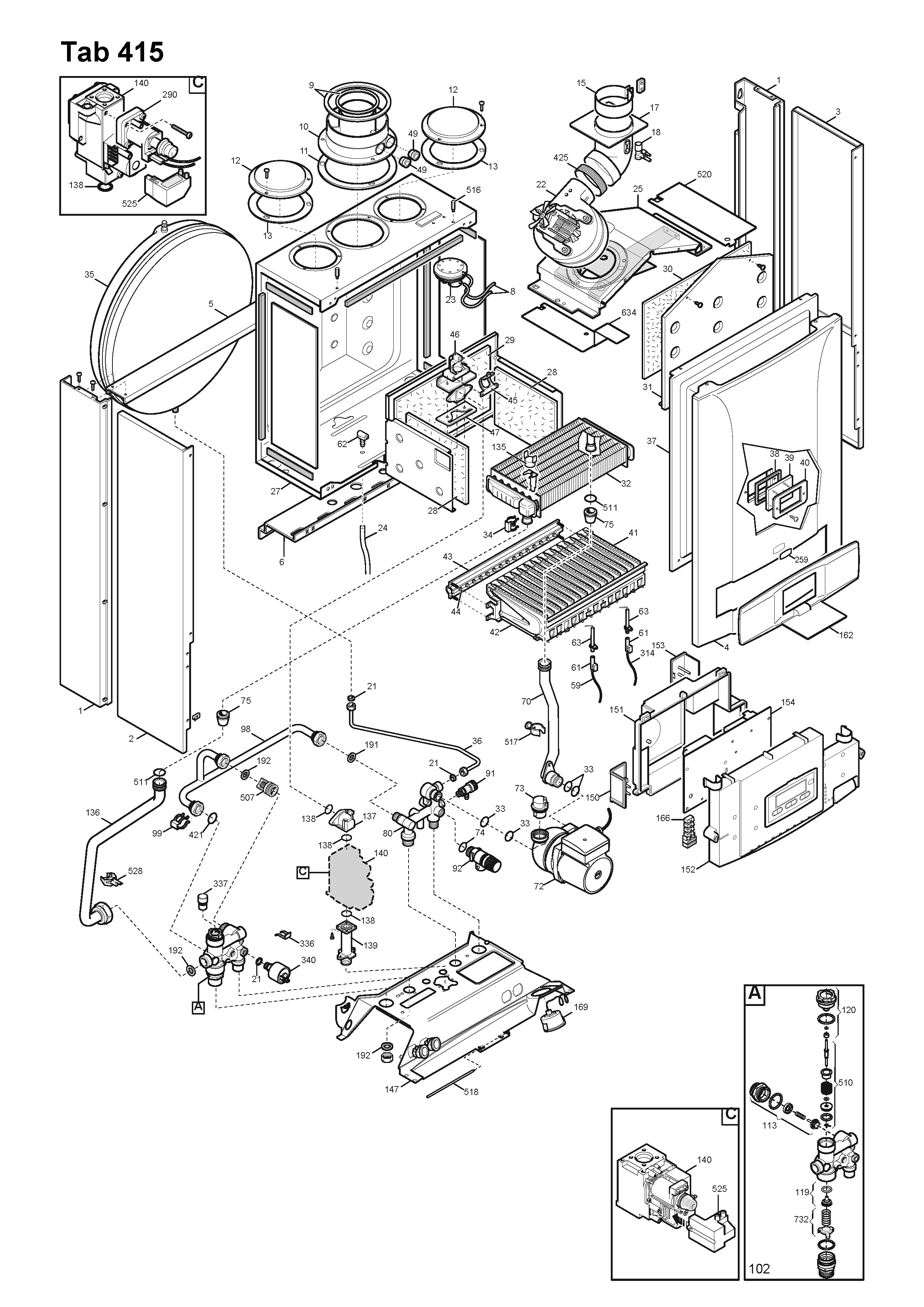 Baxi luna 3 схема электрическая