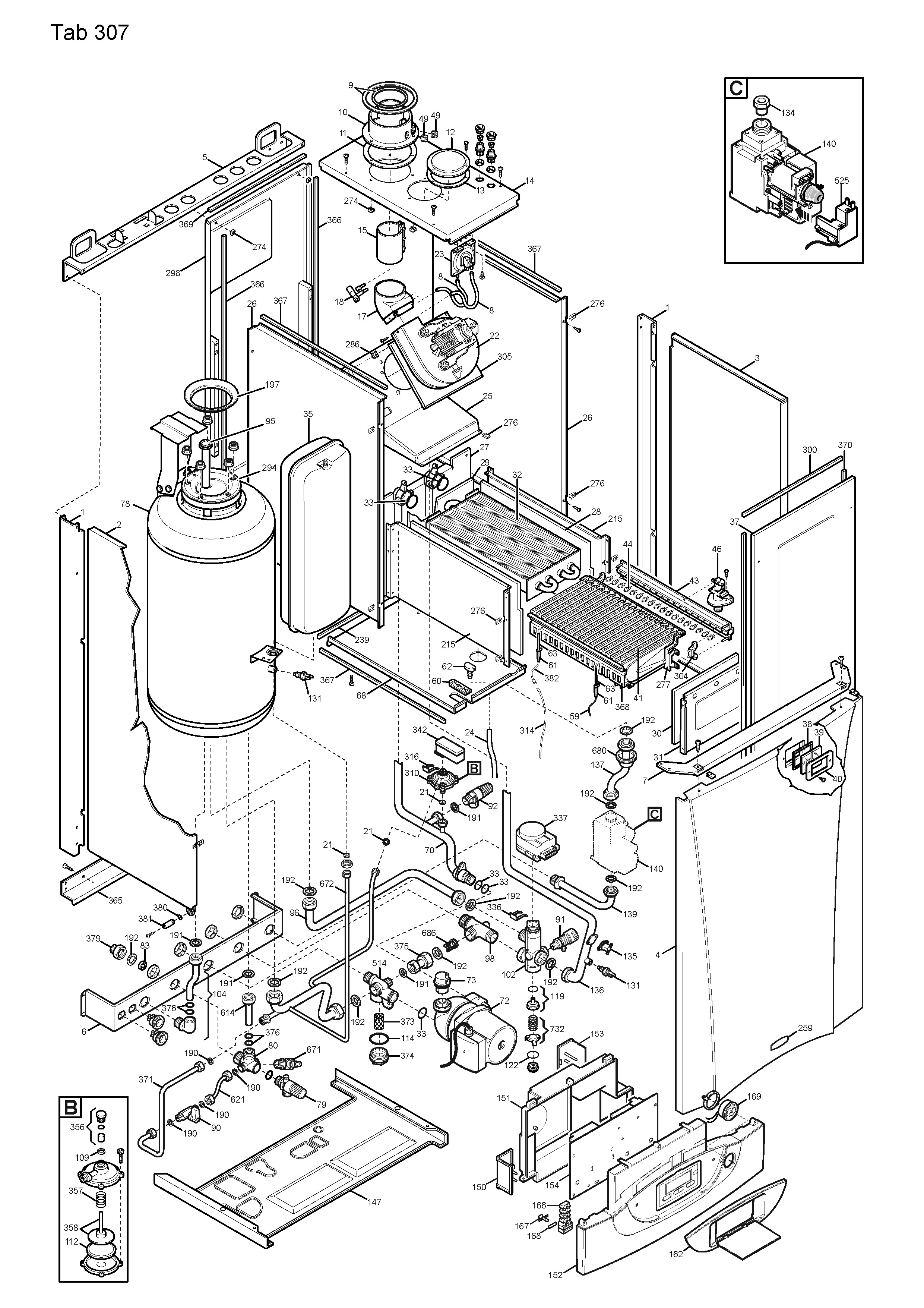 Взрывная схема vaillant max